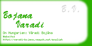 bojana varadi business card